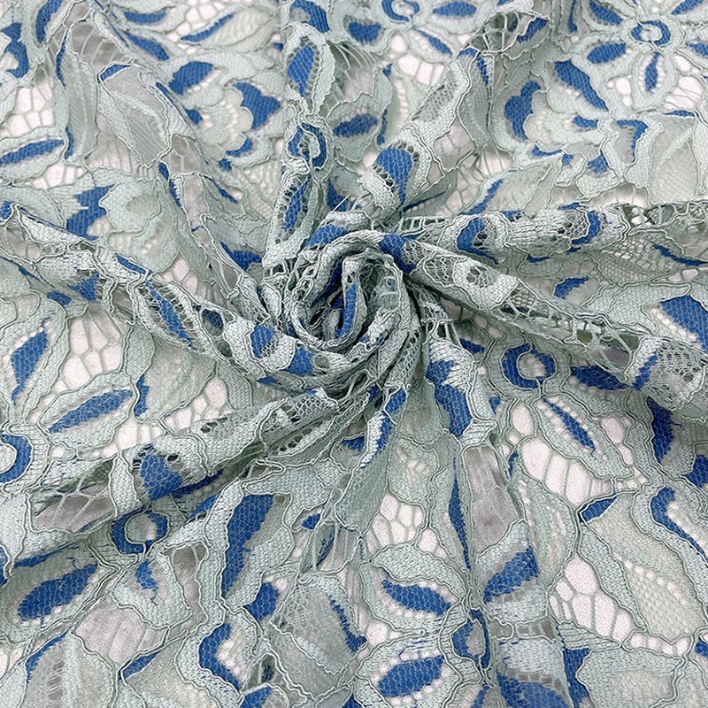 Cutwork Evening Nylon Lace Fabric for Women's Wear Wholesale Supplier 7